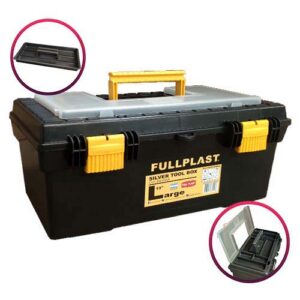Caja plastica 19" con gavetero y bandeja 480 x 200 x 220 mm