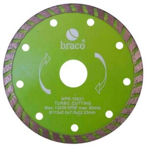 Disco diamant. turbo 115 mm Braco