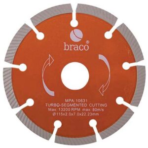 Disco diamant. 3 en 1 universal 115 mm Braco