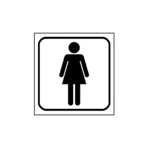 Cartel baño mujeres 10 x 15