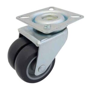 Rueda doble TPR / PP  75 mm base giratoria