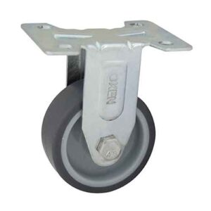 Rueda TPR / PP 100 mm base fija (c/ buje)