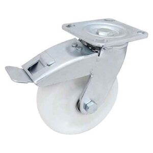 Rueda PP 100 mm base con freno