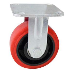 Rueda pu/pp 125 mm 2 rulemanes base fija
