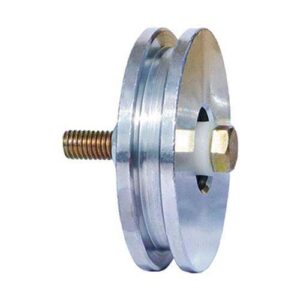 Rueda acero porton "U" 100 mm (Ruleman)