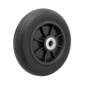 Rueda goma / PP negro 250 mm (2 rulemanes)