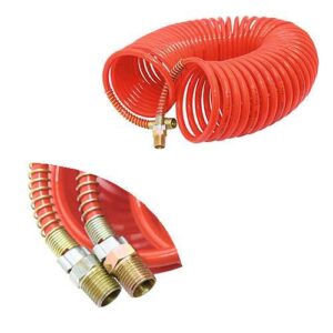 Manguera espiralada nylon 12 mts - rosca 1/4"