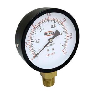 Manometro 100 mm - 1 kg = 15 lbs. rosca inf. 1/2"