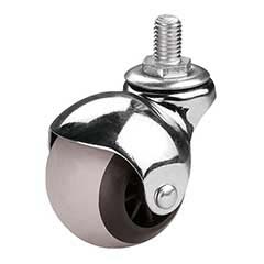 Rueda TPR / PP balon 40 mm - perno rosc. 3/8"