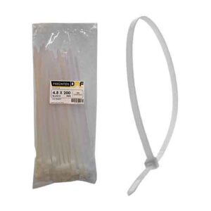 Precinto 2,5 x 100 mm blanco (x 100 uds.)