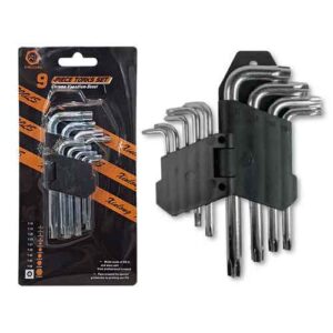 Juego llaves torx  cortas livianas (9 piezas)