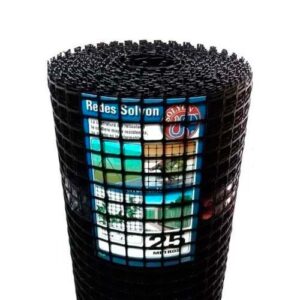 Cerramiento plastico 0.20 x 0.20 x 1.20 mts. negro x 25 mts.