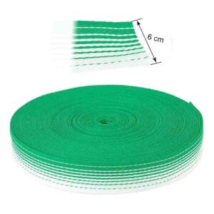Cinta p/reposeras y sillones verde (rollo 100 mts)