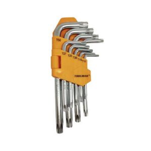 Juego llaves torx cortas (9 piezas)